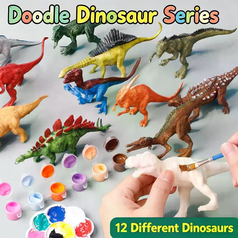 Dinosaur White Embryo Toy Set  - Art Craft Dinosaur reseña y precio