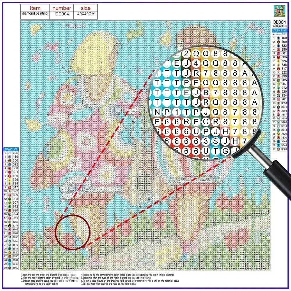 5D Diamond Painting Kit Cartoo - Art Craft Girl reseña y precio