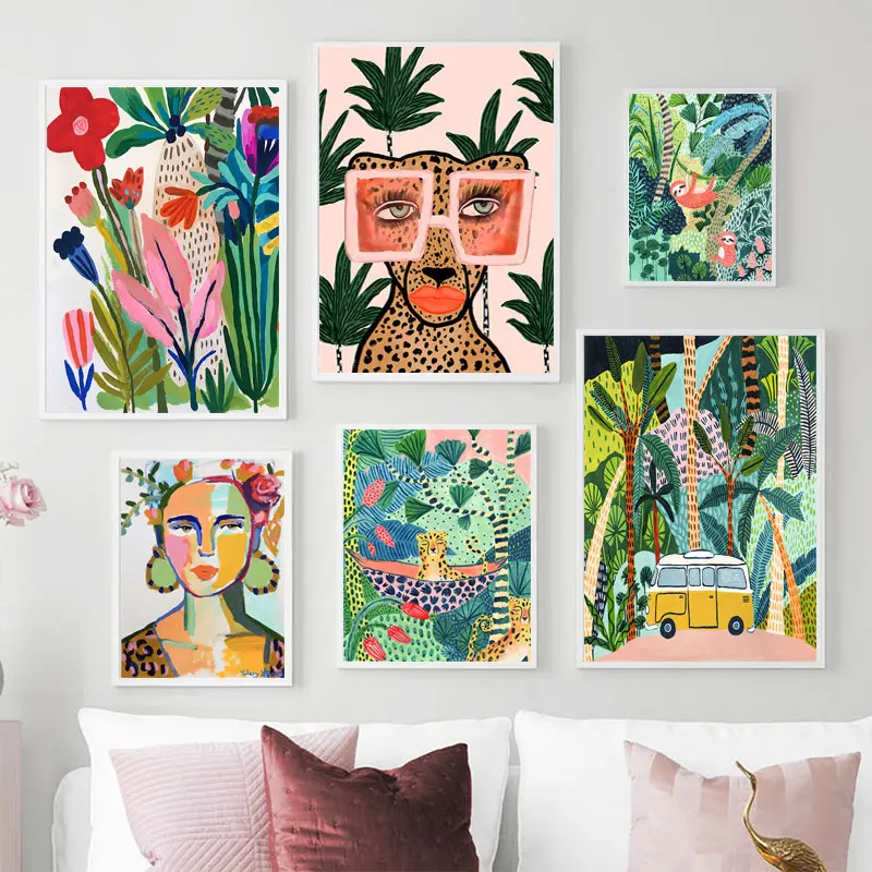 Tropical Colorful Girl Car Flo - Art Craft Girl reseña y precio