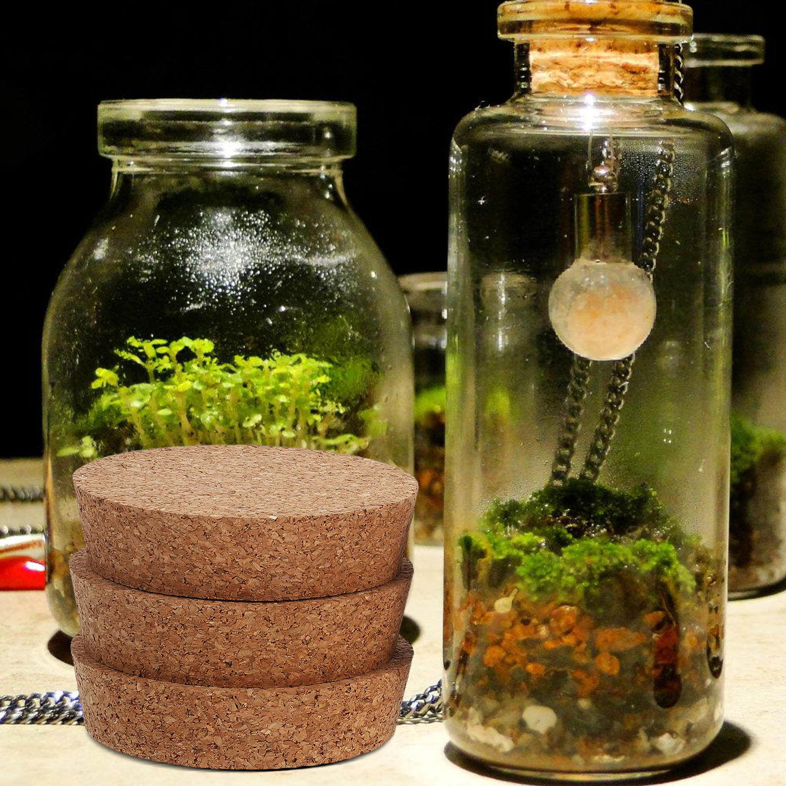 6 pcs Cork Lids For Glass Flow - Art Craft Vase reseña y precio