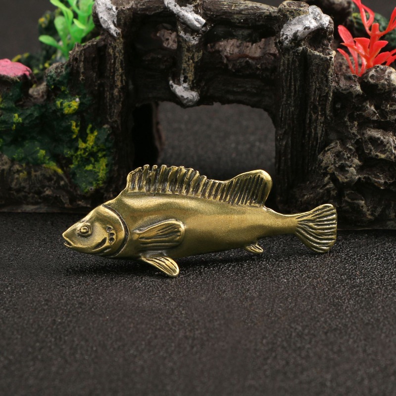 1 PC Brass Fish Ornament Creat - Art Craft New Year reseña y precio