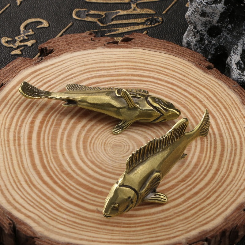 1 PC Brass Fish Ornament Creat - Art Craft New Year reseña y precio