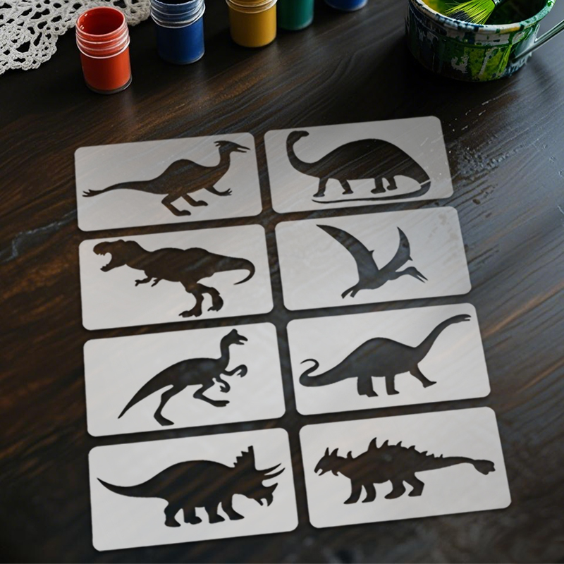 YOMDID 8pcs Dinosaur Drawing T - Art Craft Dinosaur reseña y precio