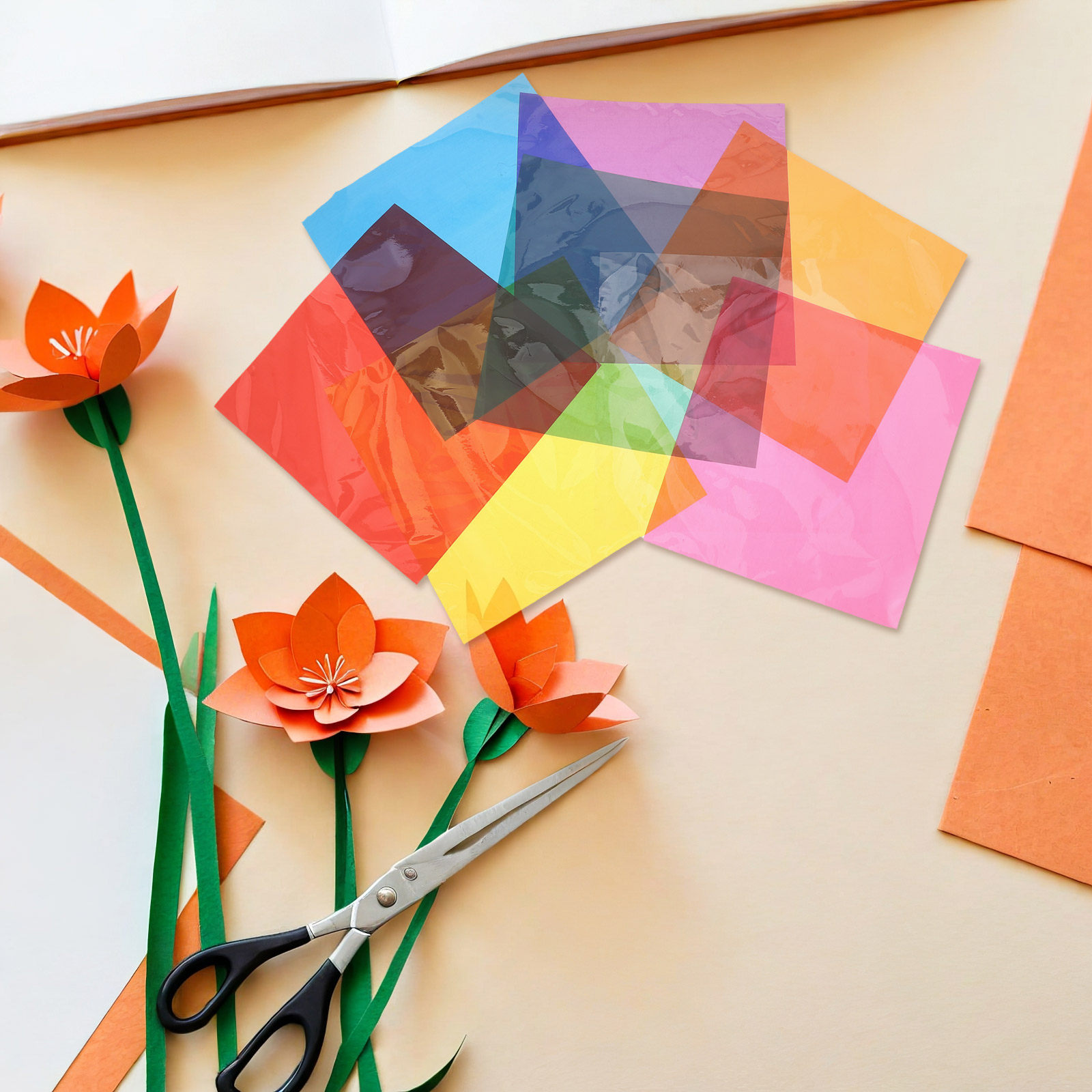 90Pcs Multi-Use Colored Cellop - Art Craft Using Paper reseña y precio
