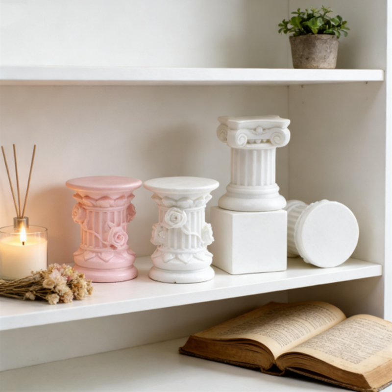 3d Retro Roman Column Figurine - Art Craft New Year reseña y precio