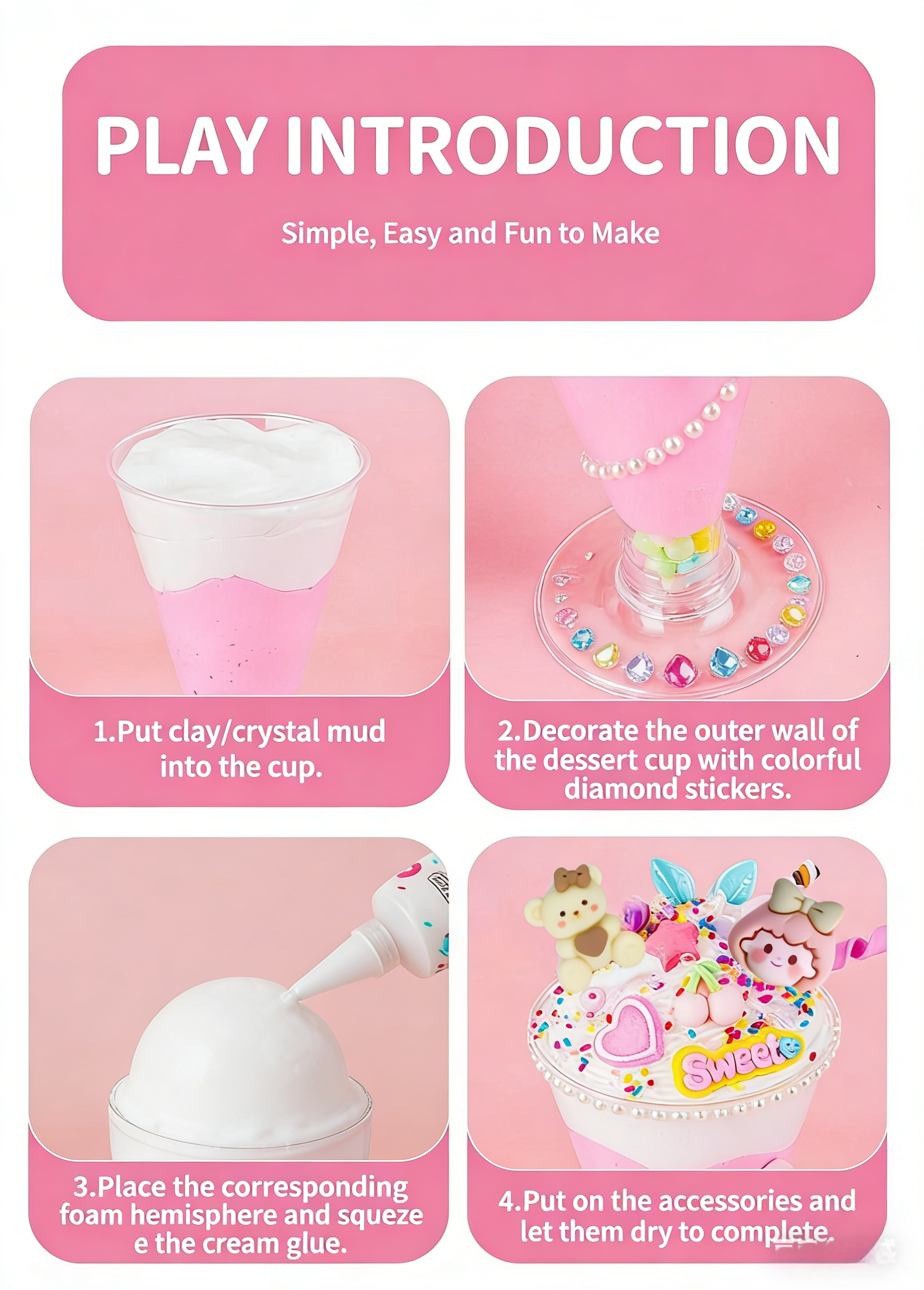 DIY Cream Glue Ice Cream Cup K - Art Craft Girl reseña y precio