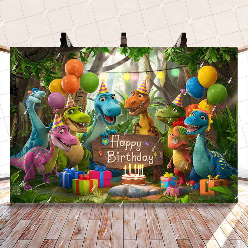 Dinosaur Jungle Backdrop Child - Art Craft Dinosaur reseña y precio