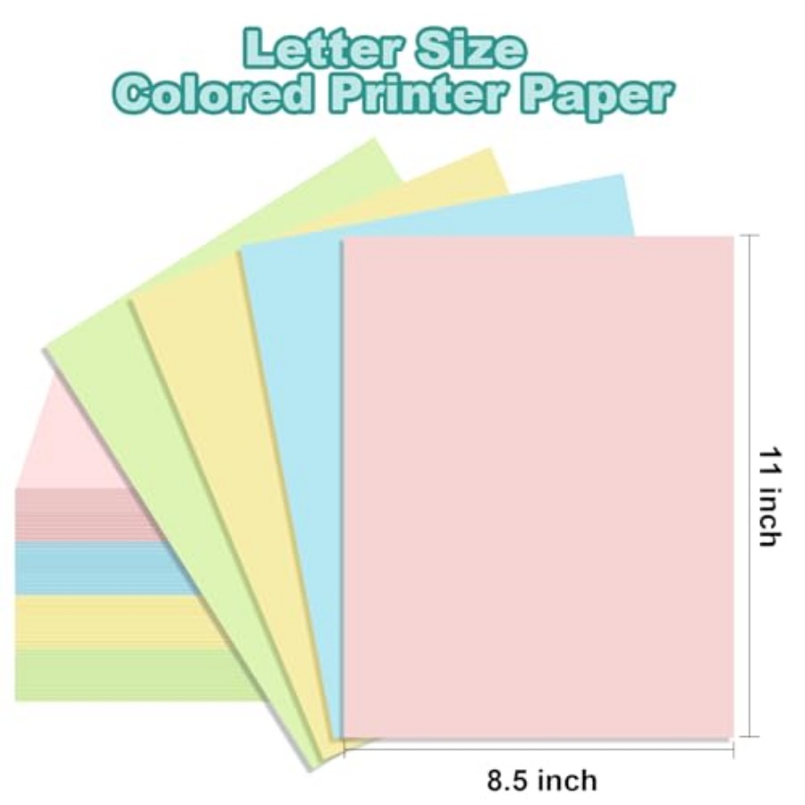 600 Pack Letter Size Colored P - Art And Craft Letter X reseña y precio