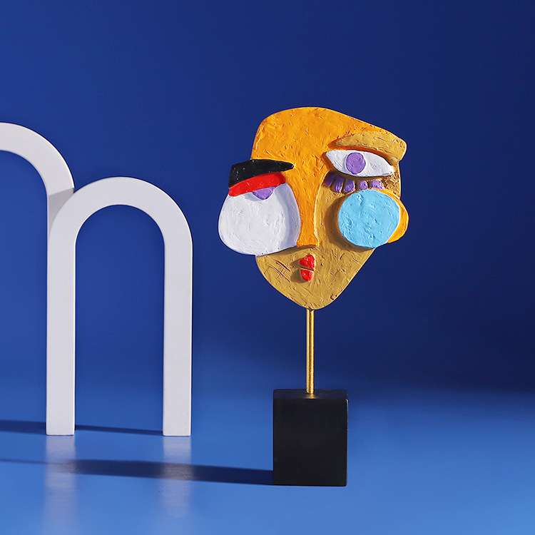 Abstract Face Colorful Twisted - Art Craft Cafe reseña y precio