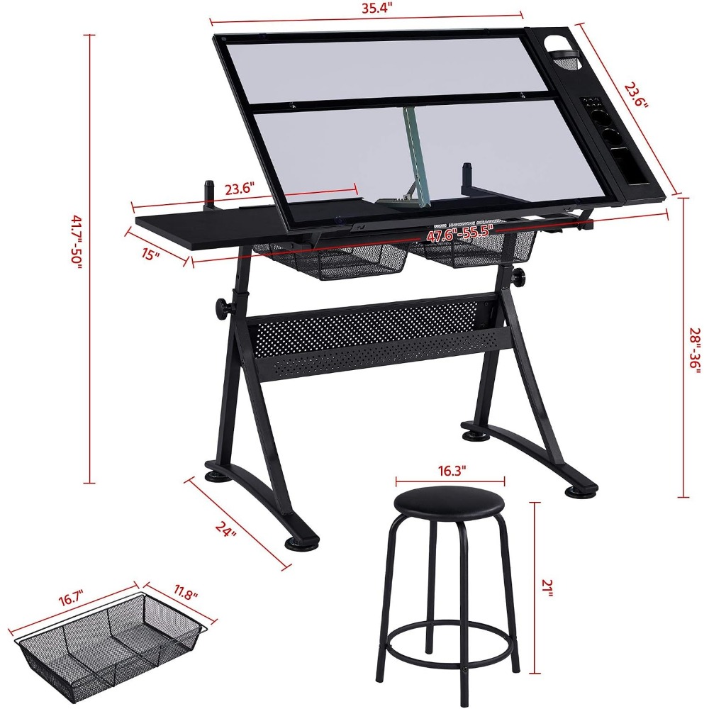Height Adjustable Drafting Tab - Art & Craft Teacher Vacancy reseña y precio