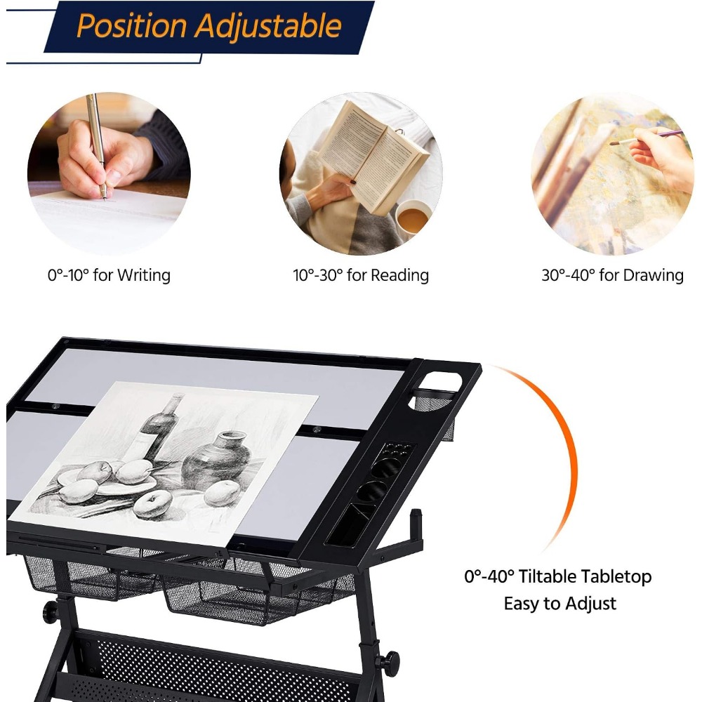 Height Adjustable Drafting Tab - Art & Craft Teacher Vacancy reseña y precio