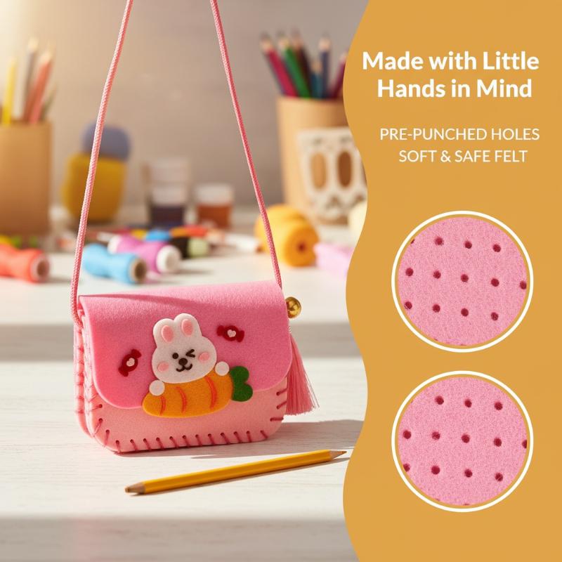 Children Felt Bag Making Kit D - Art Craft Kindergarten reseña y precio