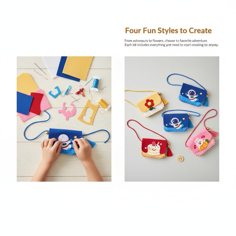 Children Felt Bag Making Kit D - Art Craft Kindergarten reseña y precio