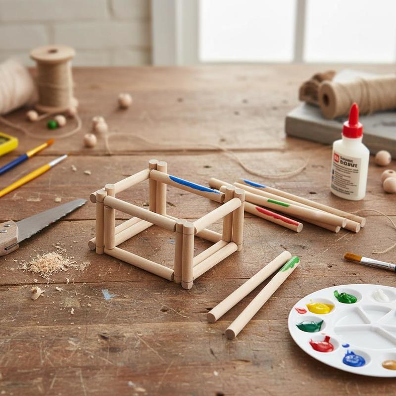 25Pcs Natural Birch Hardwood D - Art X Craft reseña y precio