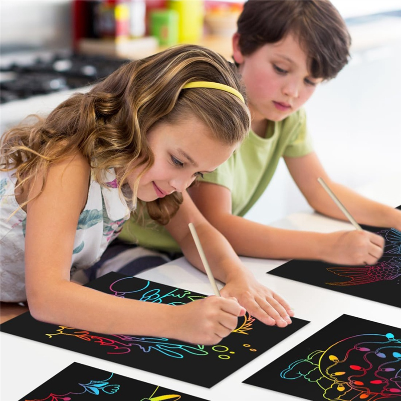 AS96-Scratch Paper Art Crafts  - Art Craft Activities reseña y precio