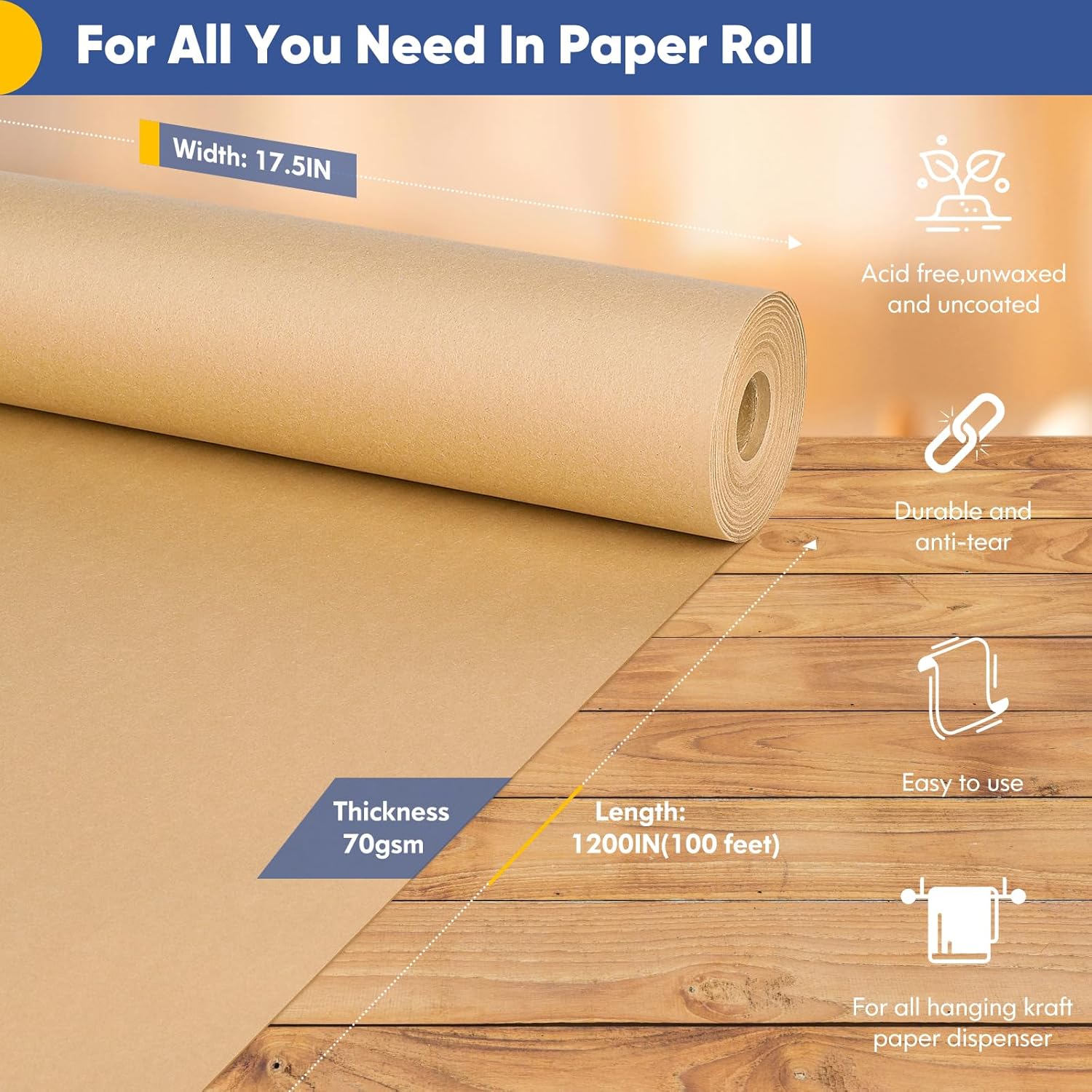 Vanhench Brown Wrapping Paper  - Art X Craft reseña y precio