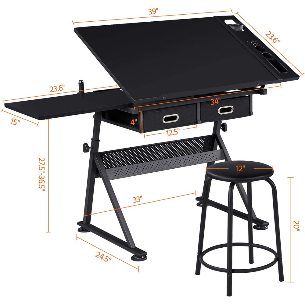 Drafting Table for Artists, He - Art & Craft Teacher Vacancy reseña y precio