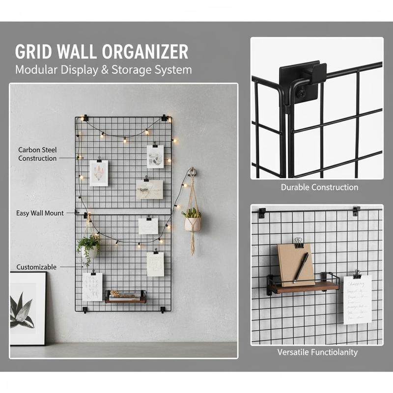 3 Packs Grid Wall Panels, 2 x  - Art X Craft reseña y precio