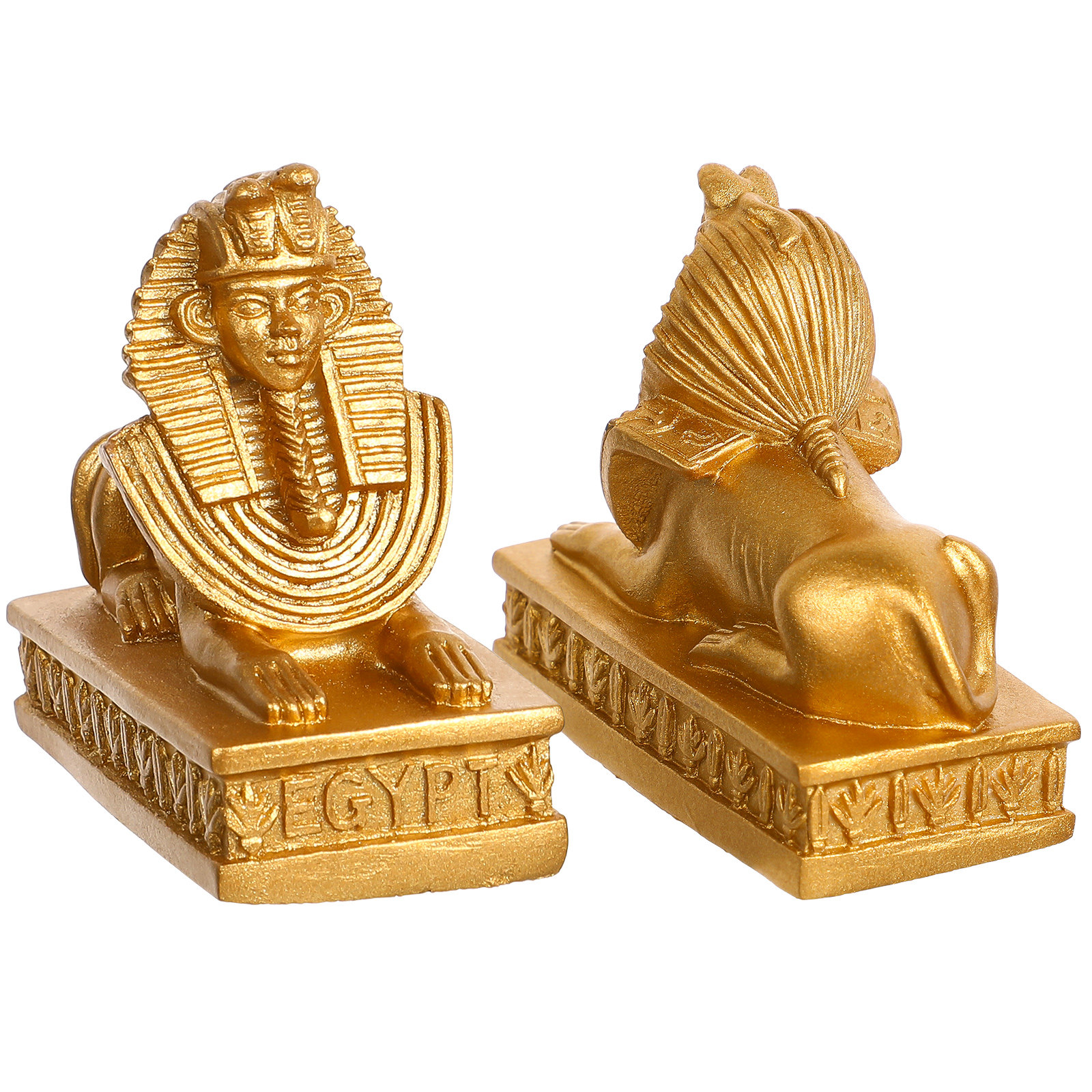 2Pcs Egyptian Sphinx Statue Re - Art Craft Cafe reseña y precio