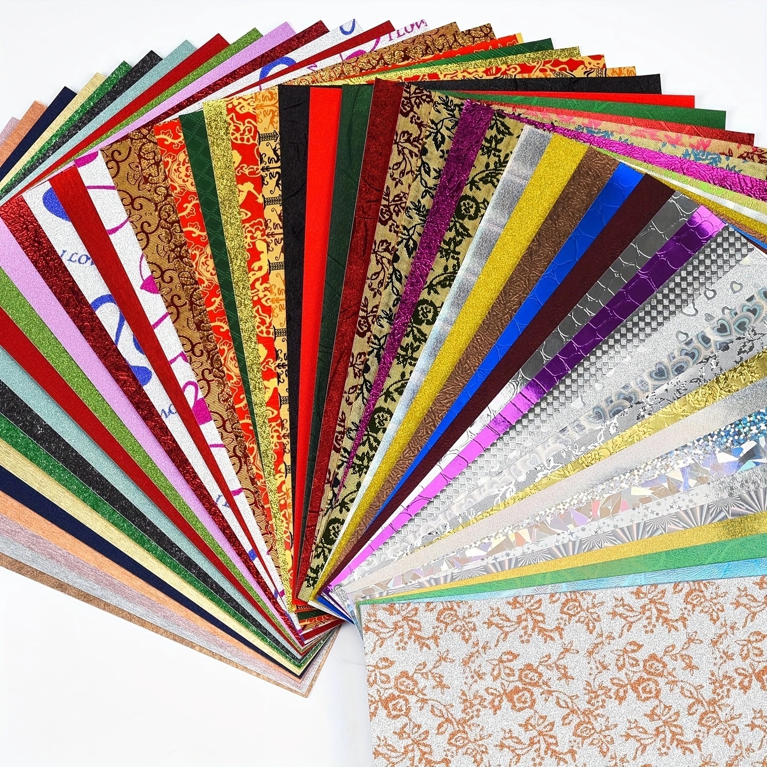 50 Sheets A5 A6 Glitter Paper  - Art And Craft Recycle reseña y precio
