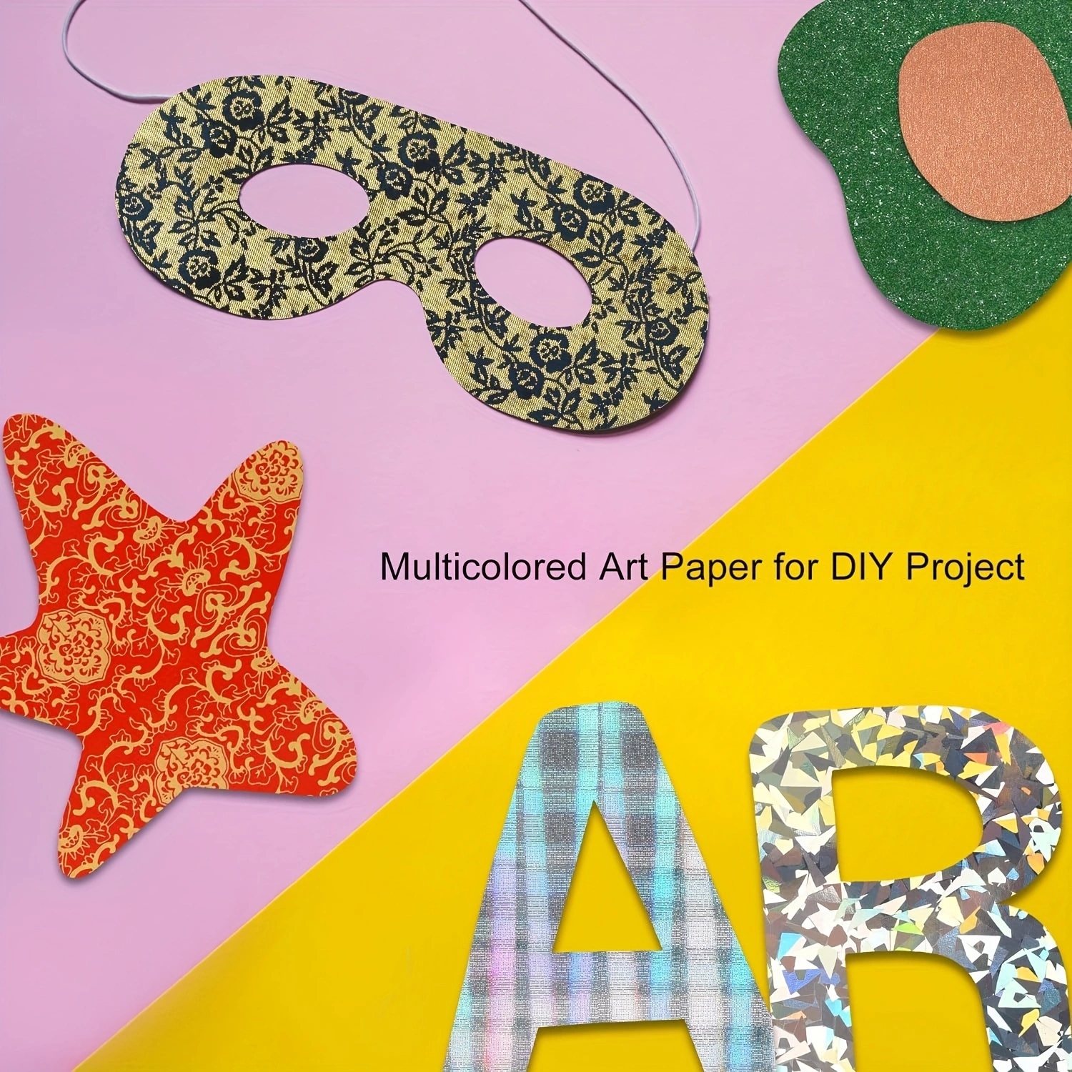 50 Sheets A5 A6 Glitter Paper  - Art And Craft Recycle reseña y precio