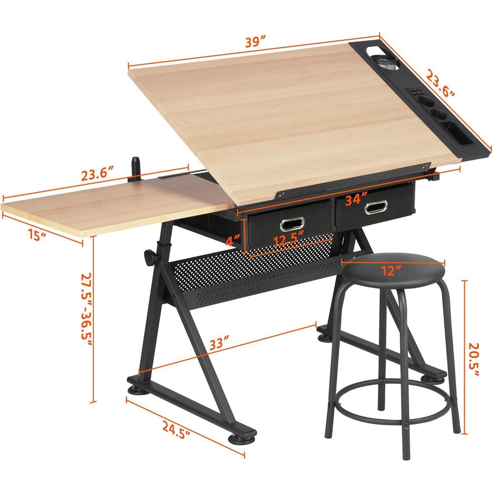 Height Adjustable Drating Tabl - Art & Craft Teacher Vacancy reseña y precio