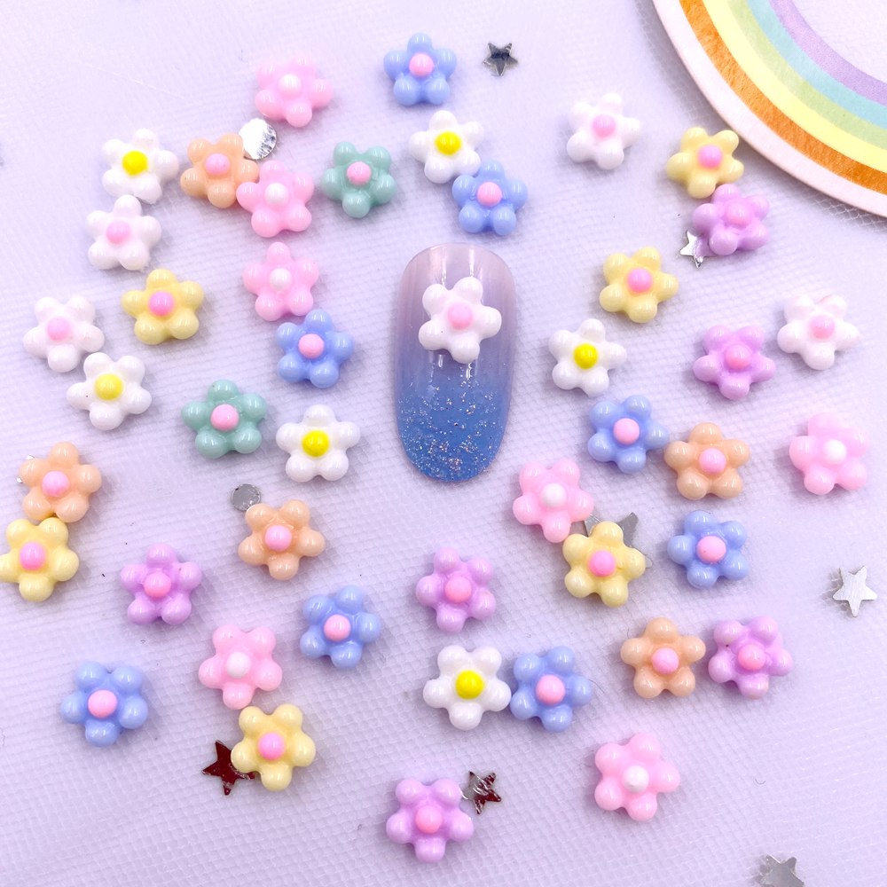 100Pcs 8mm Resin 3D Colorful K - Art Craft New Year reseña y precio