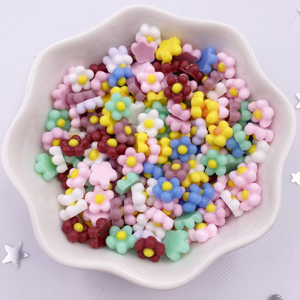 100Pcs 8mm Resin 3D Colorful K - Art Craft New Year reseña y precio