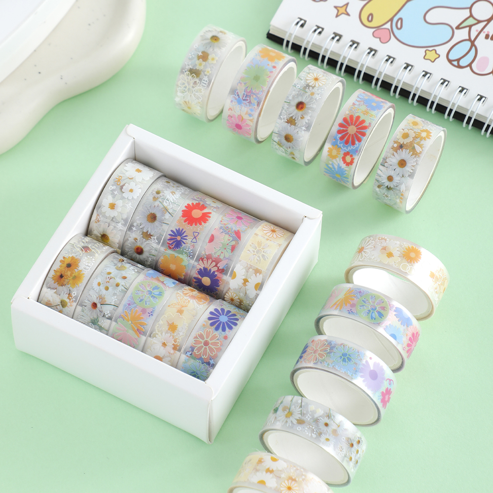 10 Rolls Daisy PET Masking Tap - Art Craft Store reseña y precio