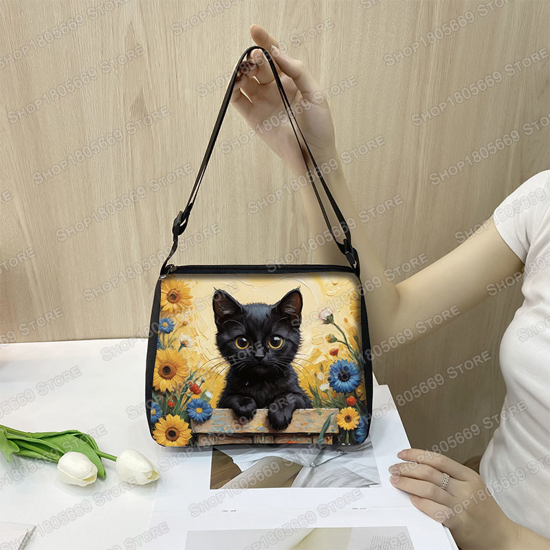Oil Painting Van Gogh Black Ca - Art Portfolio Bag reseña y precio