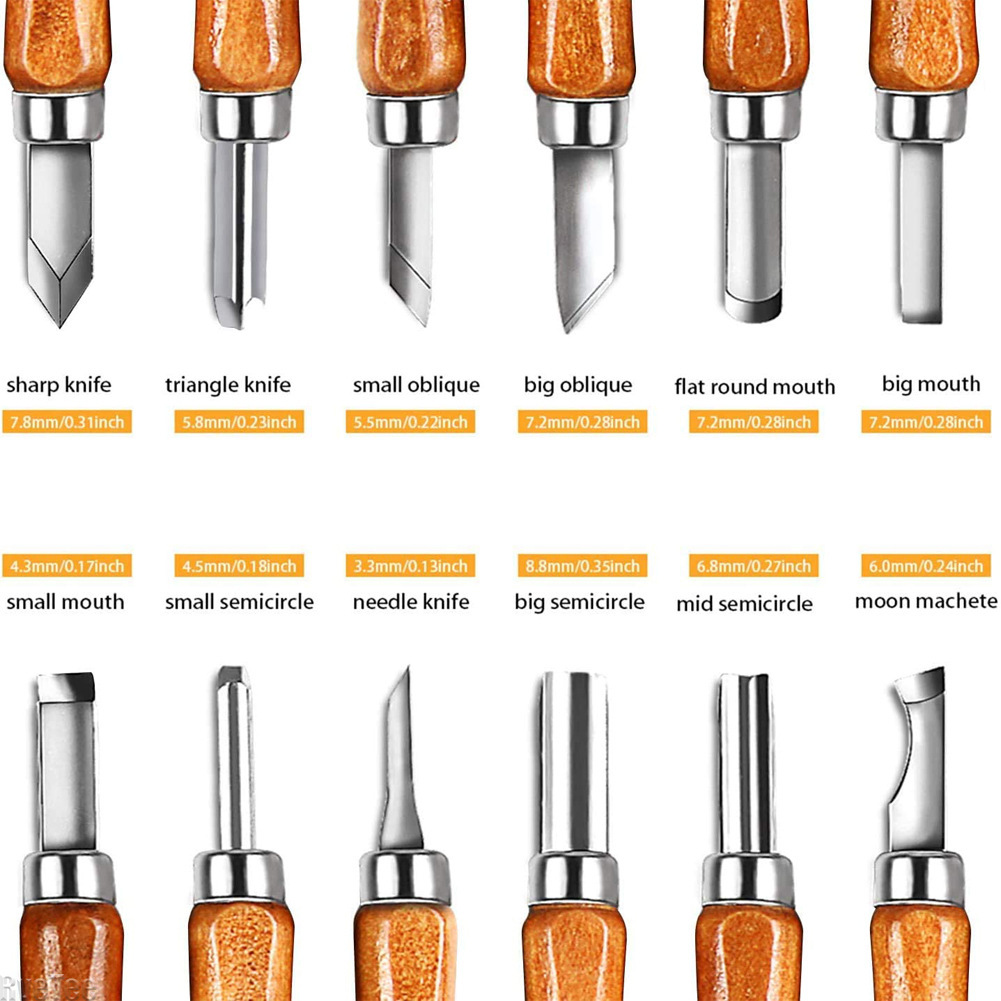12Pcs SK2 Woodworking Carving  - Art Craft Bag reseña y precio