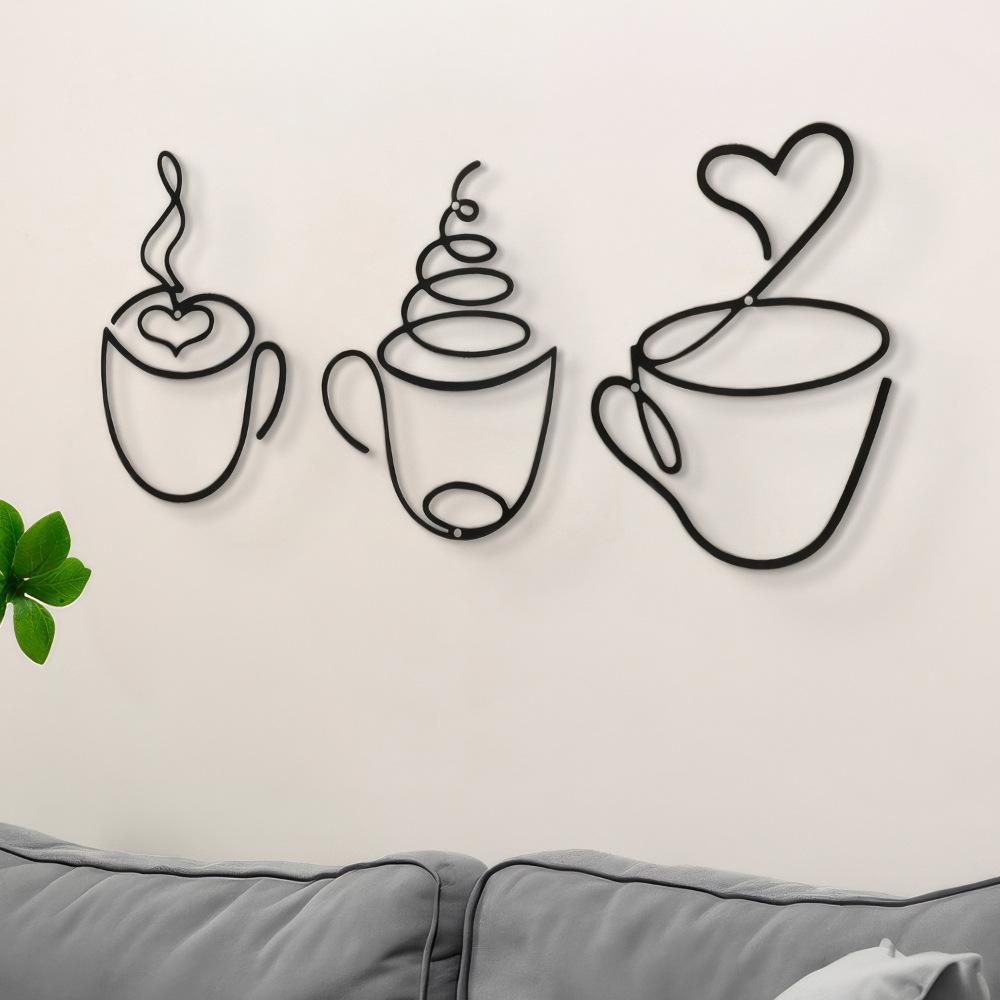 3-Piece Creative Coffee Wall H - Art Craft Cafe reseña y precio