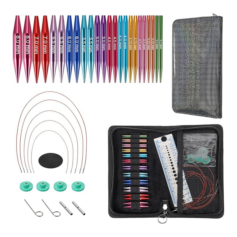 Short Interchangeable Knitting - Knitting Needle Circular reseña y precio