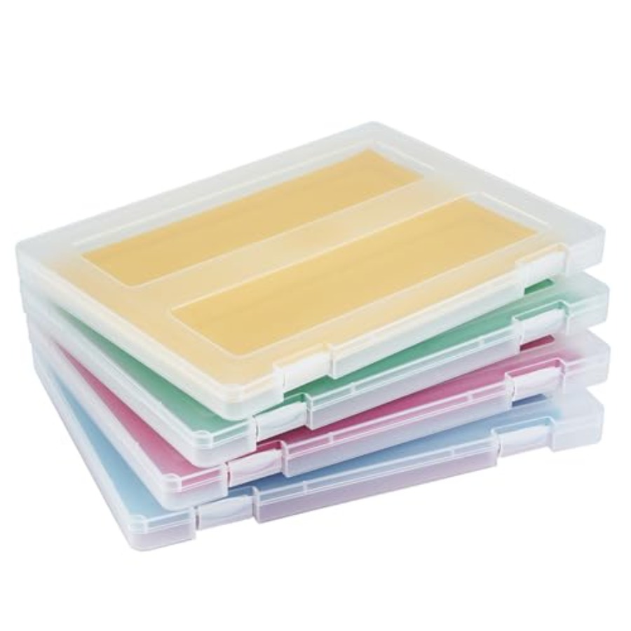4 Pack A4 Paper Storage Box, 8 - Art And Craft Letter X reseña y precio