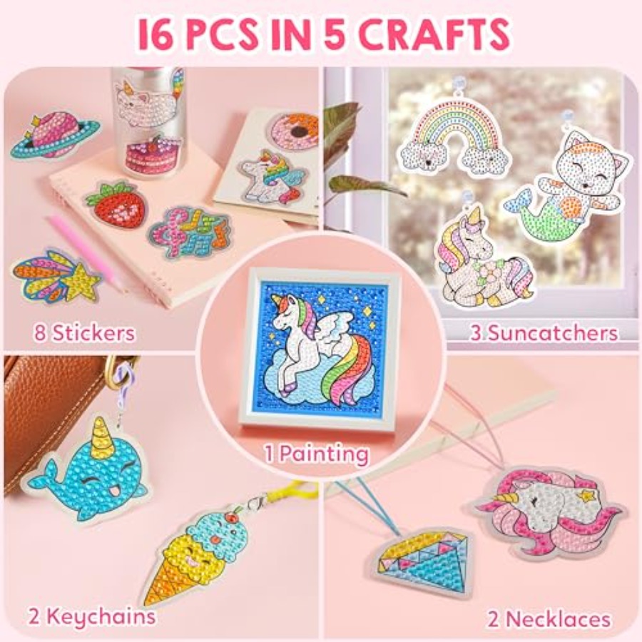16 Projects Gem Painting, Diam - Art Craft Activities reseña y precio
